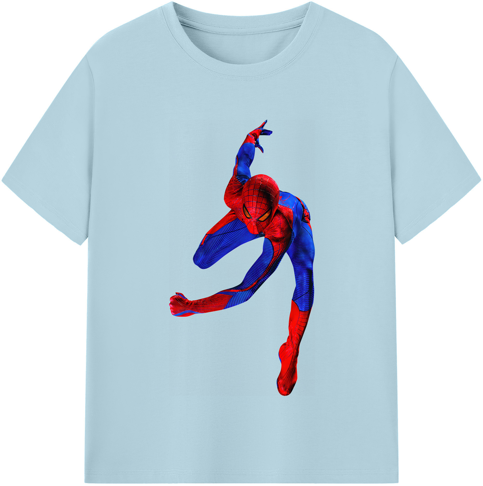 （画像用） Spider Man スパイダーマン 綿100％半袖Tシャツ（フロントプリント）